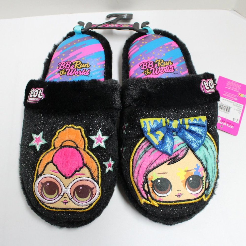 NWT LOL Surprise Multi Color Girls Size 2/3 Bedroom Slippers